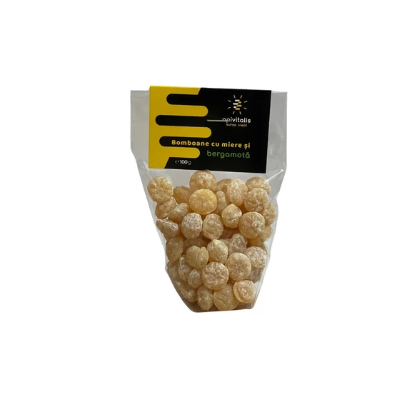 BERGAMOTT ÍZŰ MÉZES CUKORKA 100g